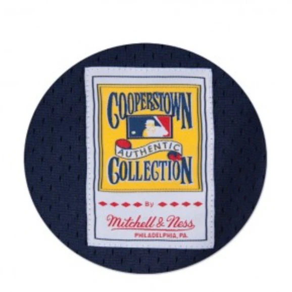 Reggie Jackson California Angels Mitchell & Ness Cooperstown Collection Navy Batting Practice Jersey - Image 4