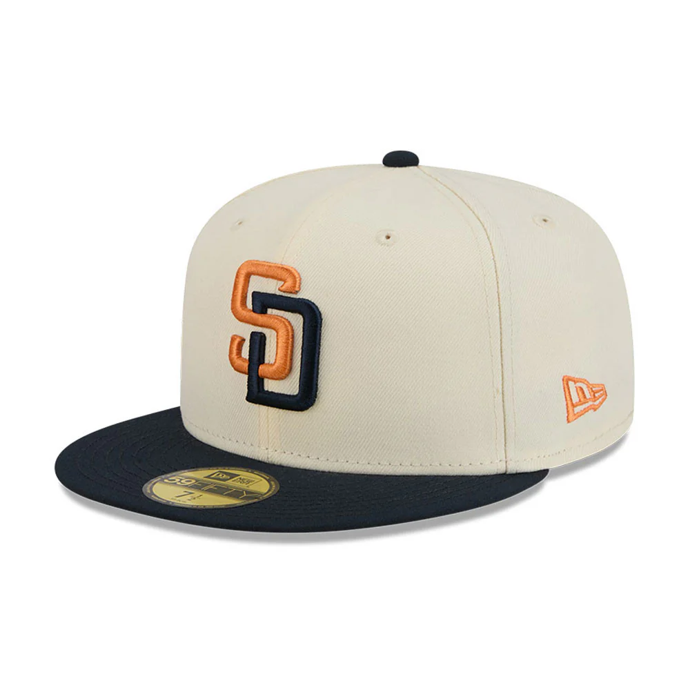 San Diego Padres New Era City Connect MLB 2026 59FIFTY Fitted Hat - Cream/Obsidian - Image 3