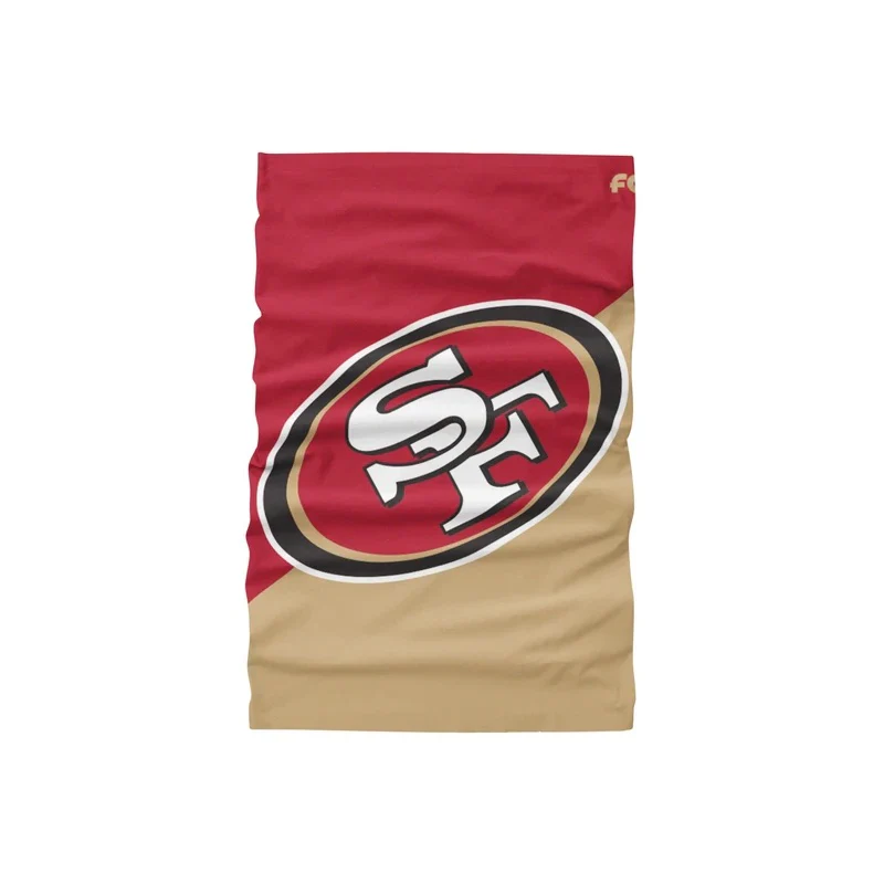 San Francisco 49ers Big Logo FOCO NFL Face Mask Gaiter Scarf - Image 2