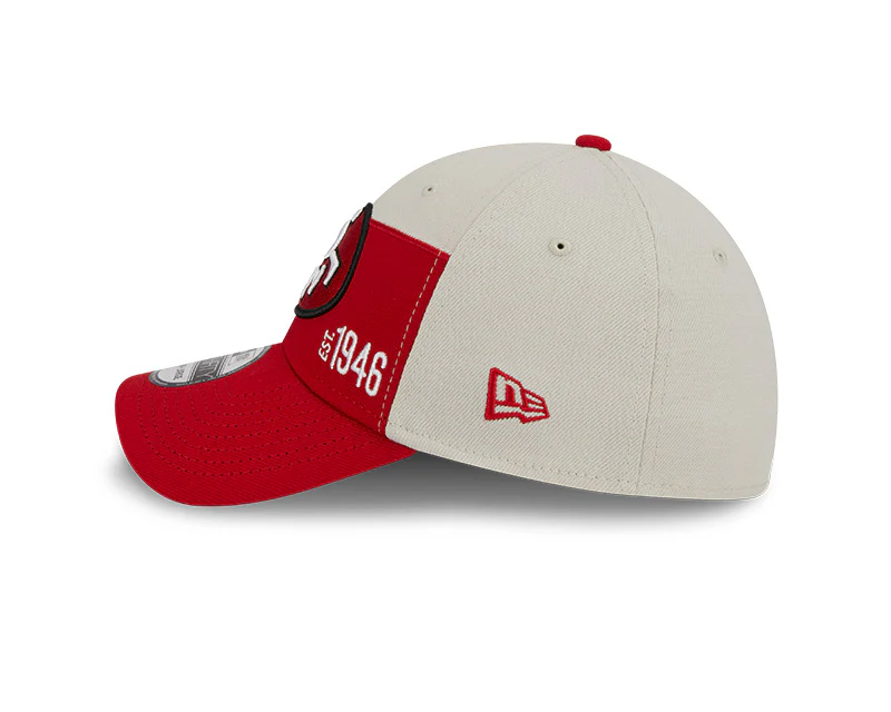 San Francisco 49ers New Era 2023 Historic Sideline 39THIRTY Flex Hat - Cream/Red - Image 4