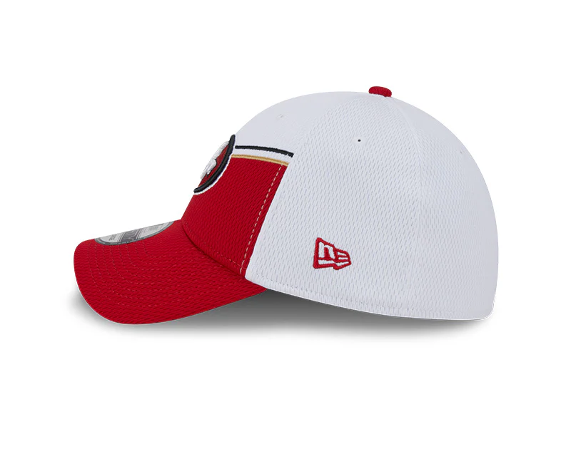 San Francisco 49ers New Era 2023 Sideline 39THIRTY Flex Hat - White/Red - Image 4