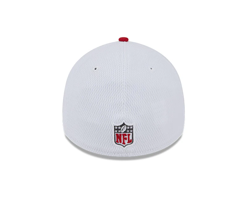 San Francisco 49ers New Era 2023 Sideline 39THIRTY Flex Hat - White/Red - Image 5