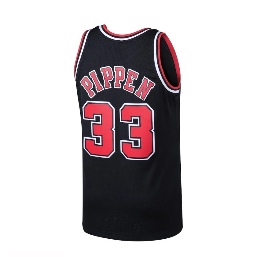 Scottie Pippen Chicago Bulls Mitchell & Ness 1997-98 Hardwood Classic Swingman Black Jersey - Image 3