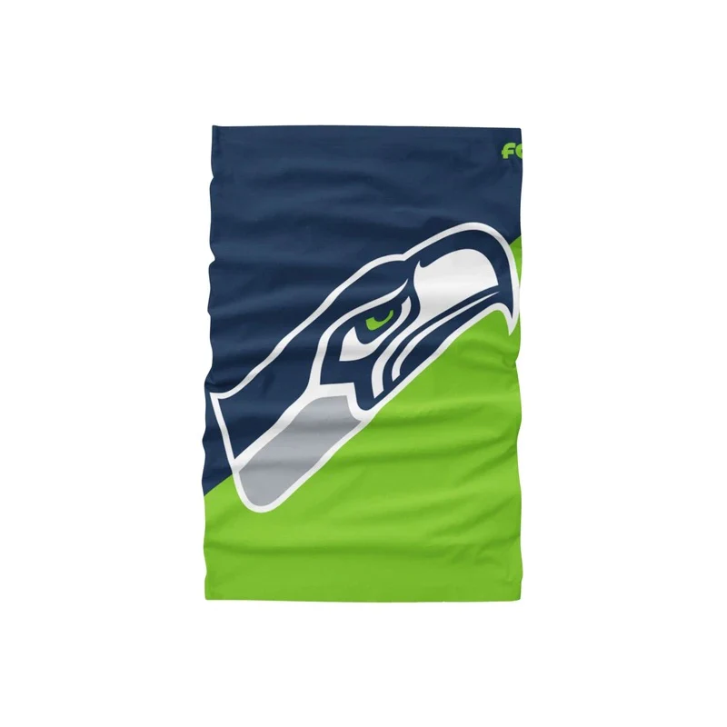 Seattle Seahawks Big Logo FOCO NFL Face Mask Gaiter Scarf - Image 2