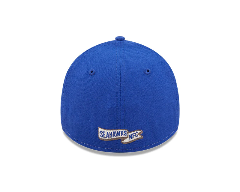 Seattle Seahawks New Era 2022 Sideline 39THIRTY Historic Flex Hat - Heathered Gray/Blue - Image 3