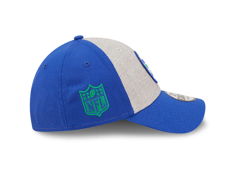 Seattle Seahawks New Era 2022 Sideline 39THIRTY Historic Flex Hat - Heathered Gray/Blue - Image 5
