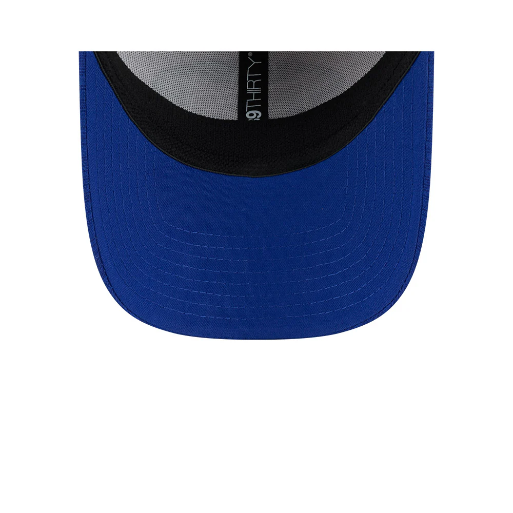 Seattle Seahawks New Era 2024 Sideline Historic 39THIRTY Flex Hat - Stone / Blue - Image 2