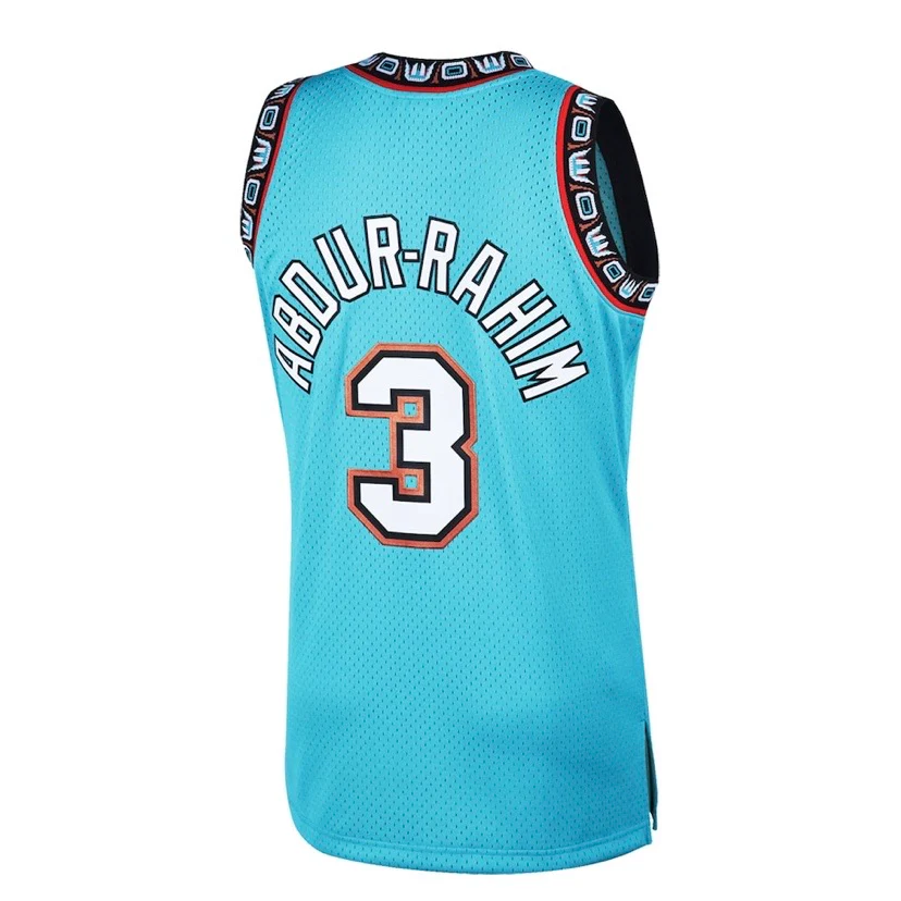 Shareef Abdur-Rahim Vancouver Grizzlies Mitchell & Ness 1996-97 Hardwood Classic Teal Swingman Jersey - Image 3