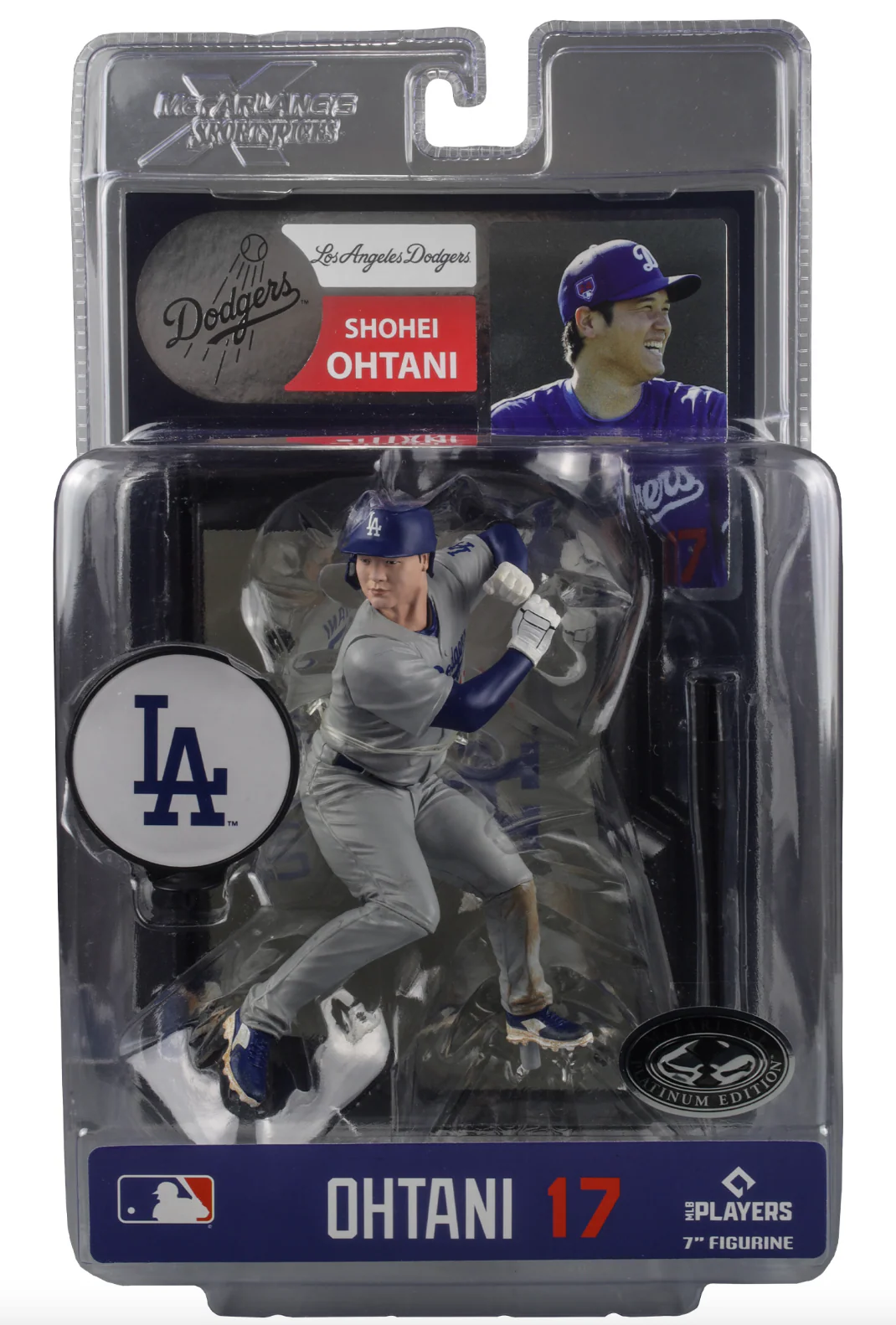Shohei Ohtani McFarlane MLB  Sports Picks - Los Angeles Dodgers - Grey Jersey Chase - Image 3