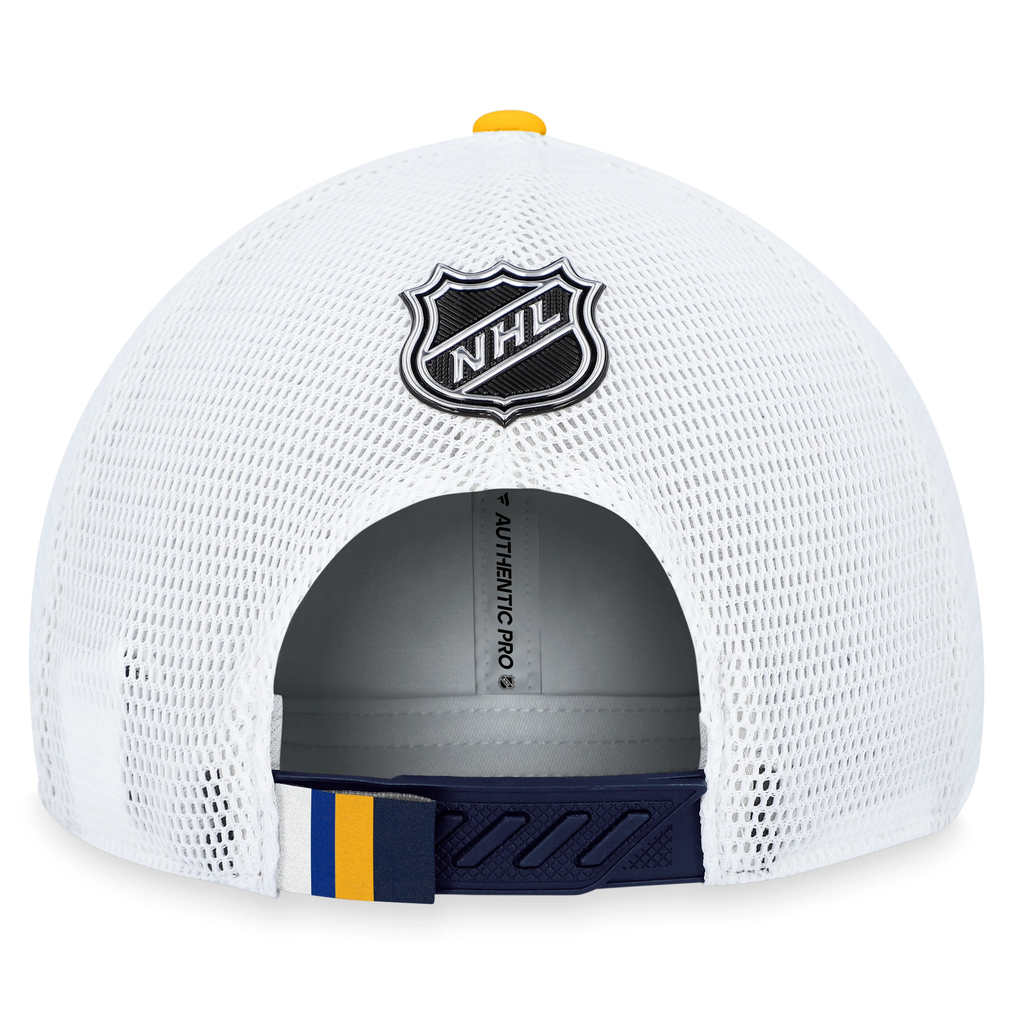 St. Louis Blues Fanatics Branded Blue 2023 NHL Draft On Stage Trucker Adjustable Hat - Image 4