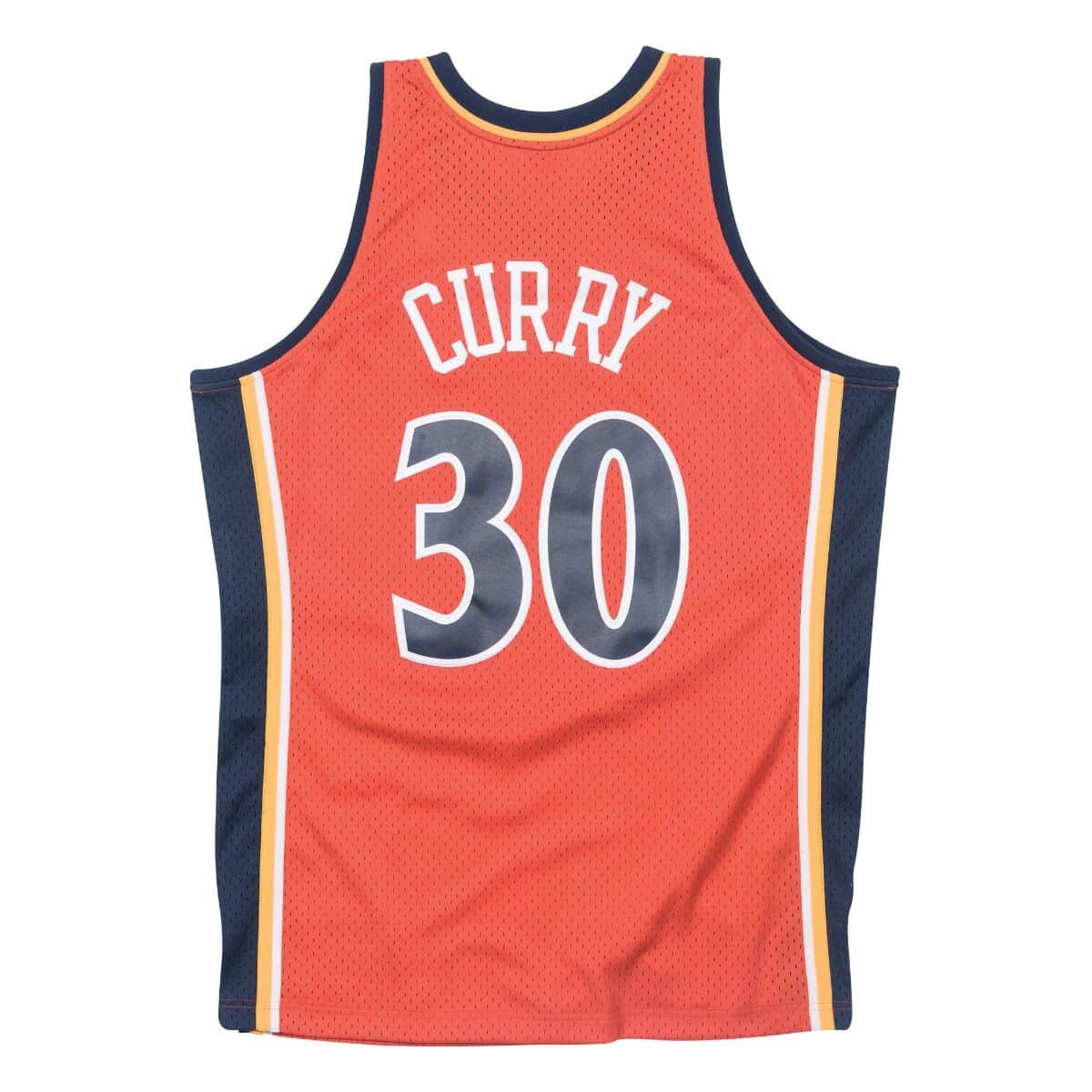 Stephen Curry Golden State Warriors Mitchell & Ness 2009-10 Hardwood Classic Swingman Alternate Jersey - Orange - Image 2