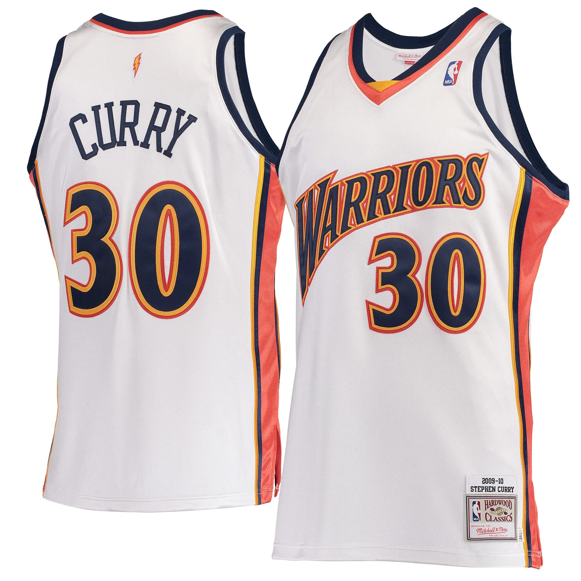 Stephen Curry #30 Golden State Warriors Mitchell & Ness 2009-10 Hardwood Classic Swingman Jersey - White