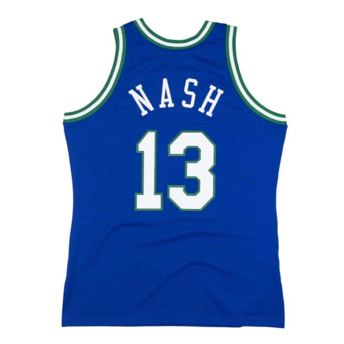 Steve Nash #13 Dallas Mavericks Mitchell & Ness 1998-99 Hardwood Classic Swingman Jersey - Blue - Image 2