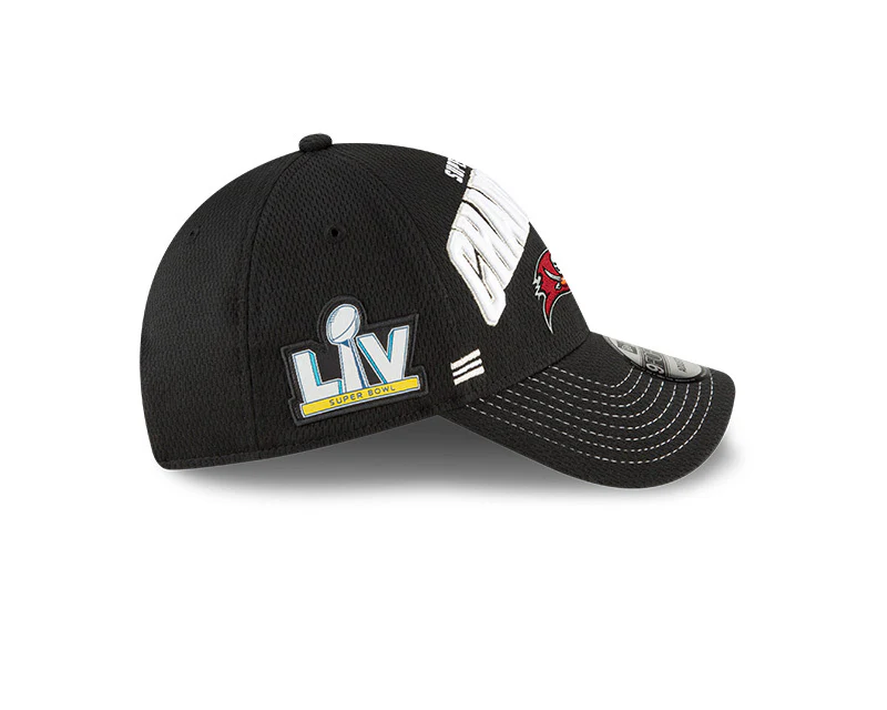 Tampa Bay Buccaneers New Era Black Super Bowl LV Champions - Locker Room 9FORTY Snapback Adjustable Hat - Image 6