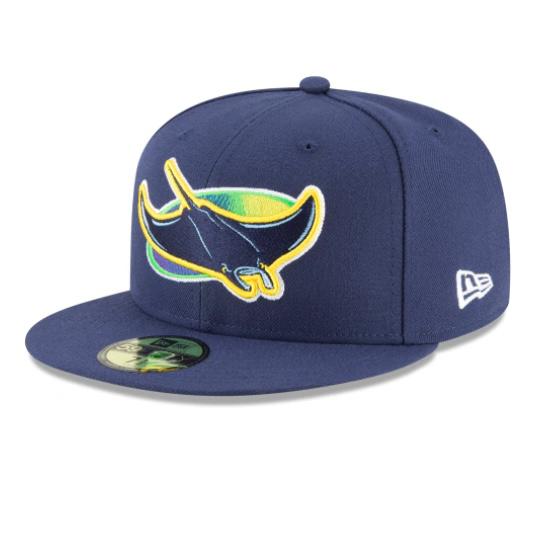 Tampa Bay Rays New Era Alternate Authentic Collection On-Field 59FIFTY Fitted Hat - Navy - Image 2