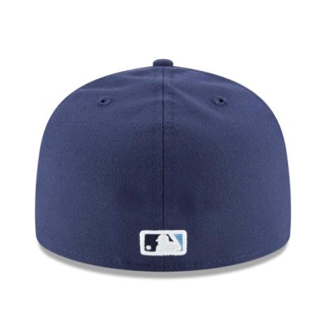 Tampa Bay Rays New Era Alternate Authentic Collection On-Field 59FIFTY Fitted Hat - Navy - Image 4