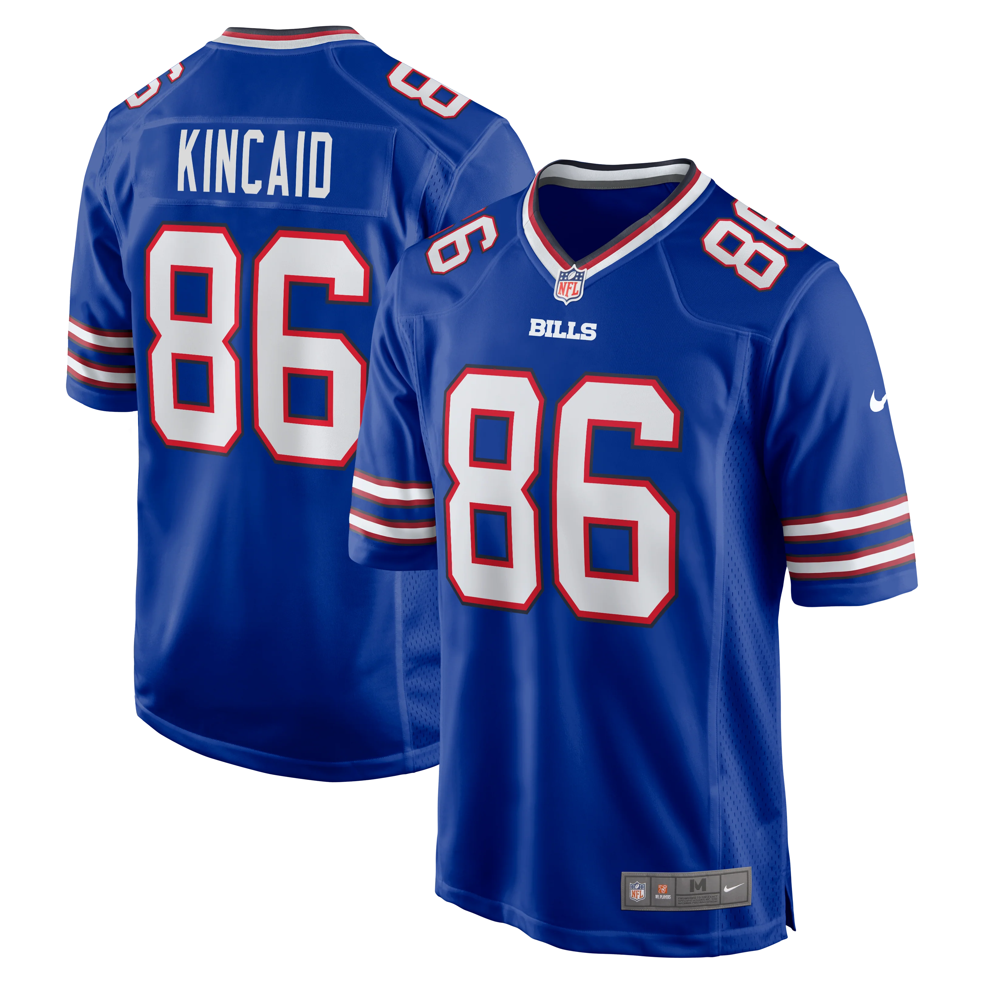 Dalton Kincaid #86 Buffalo Bills Royal Nike 2023 First Round Draft Pick Game Finished Player Jersey