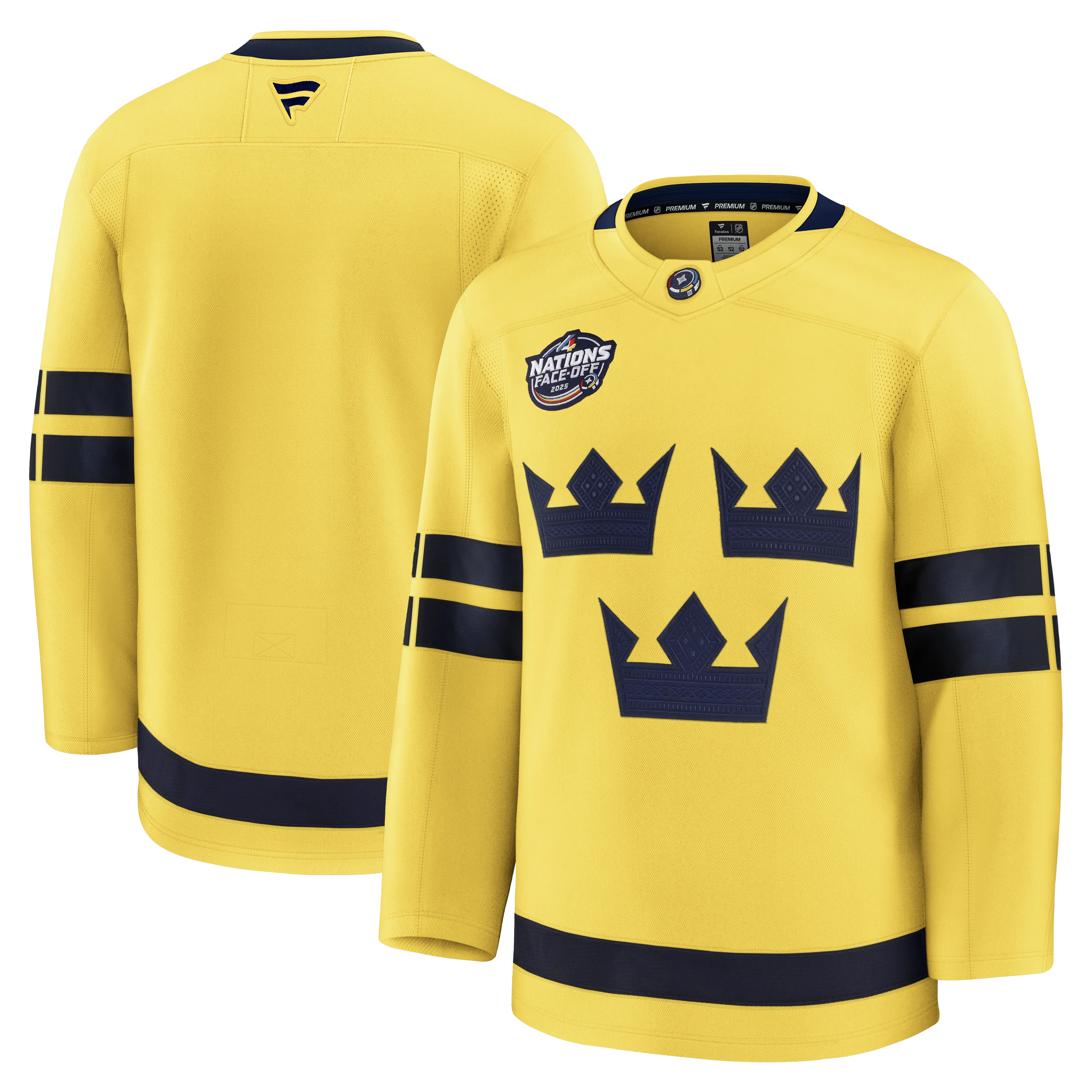 Team Sweden 4 Nations Face-Off 2025 Fanatics Premium Jersey