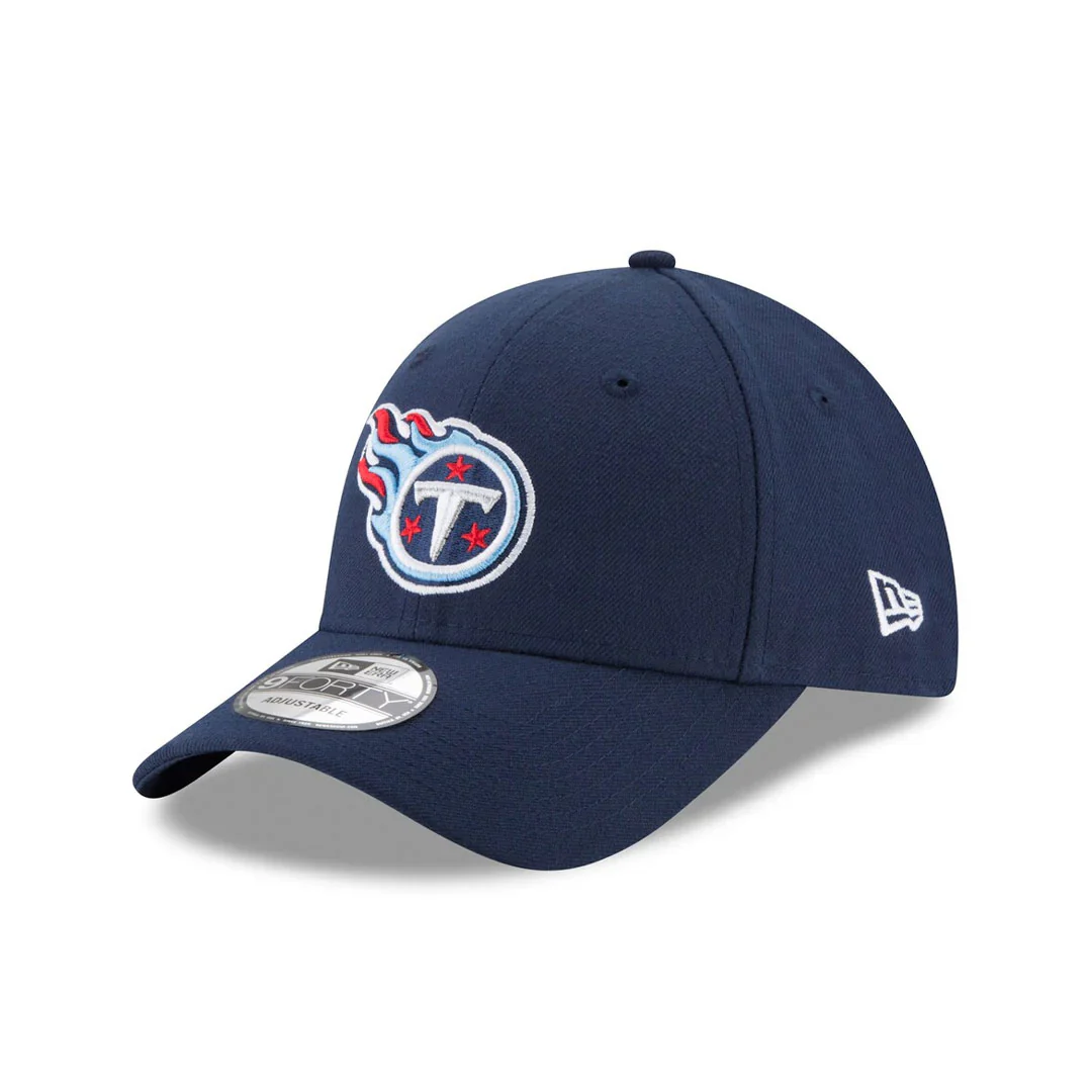 Tennessee Titans NFL New Era 9FORTY Adjustable Hat - Dark Blue - Image 2