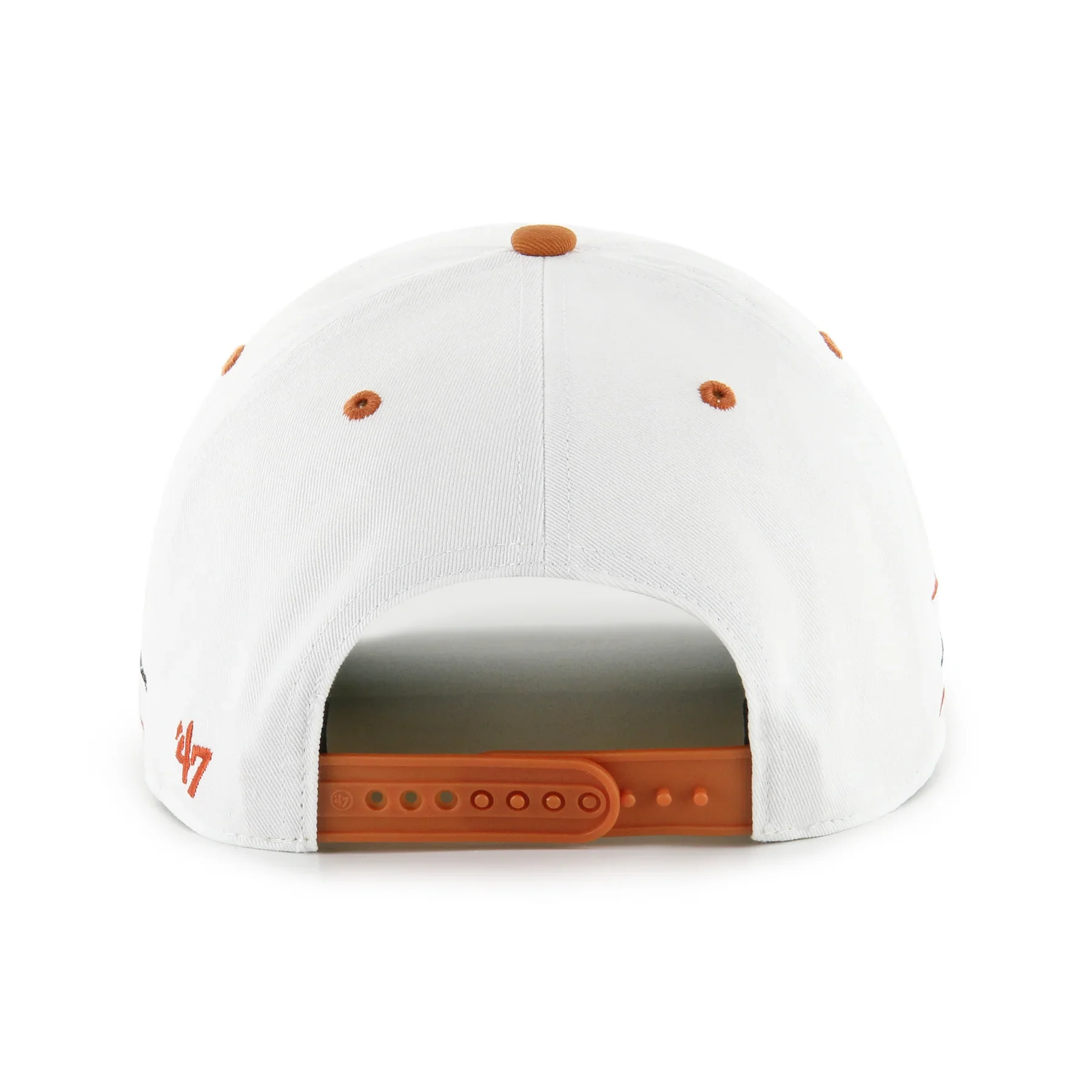 Texas Long Horns 47' Brand Diamond Cut Hitch Snapback Hat - White - Image 2