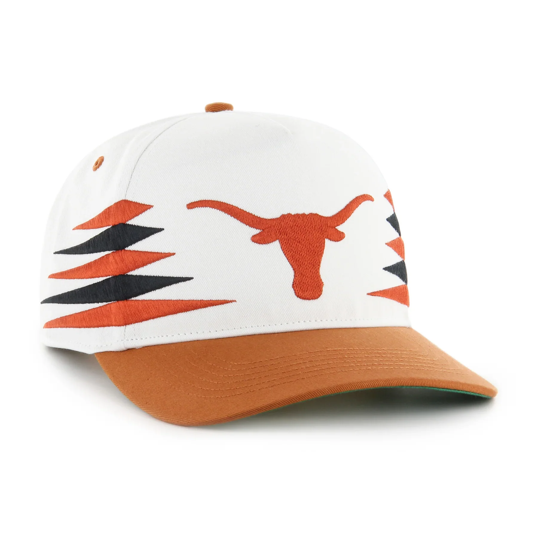 Texas Long Horns 47' Brand Diamond Cut Hitch Snapback Hat - White - Image 5