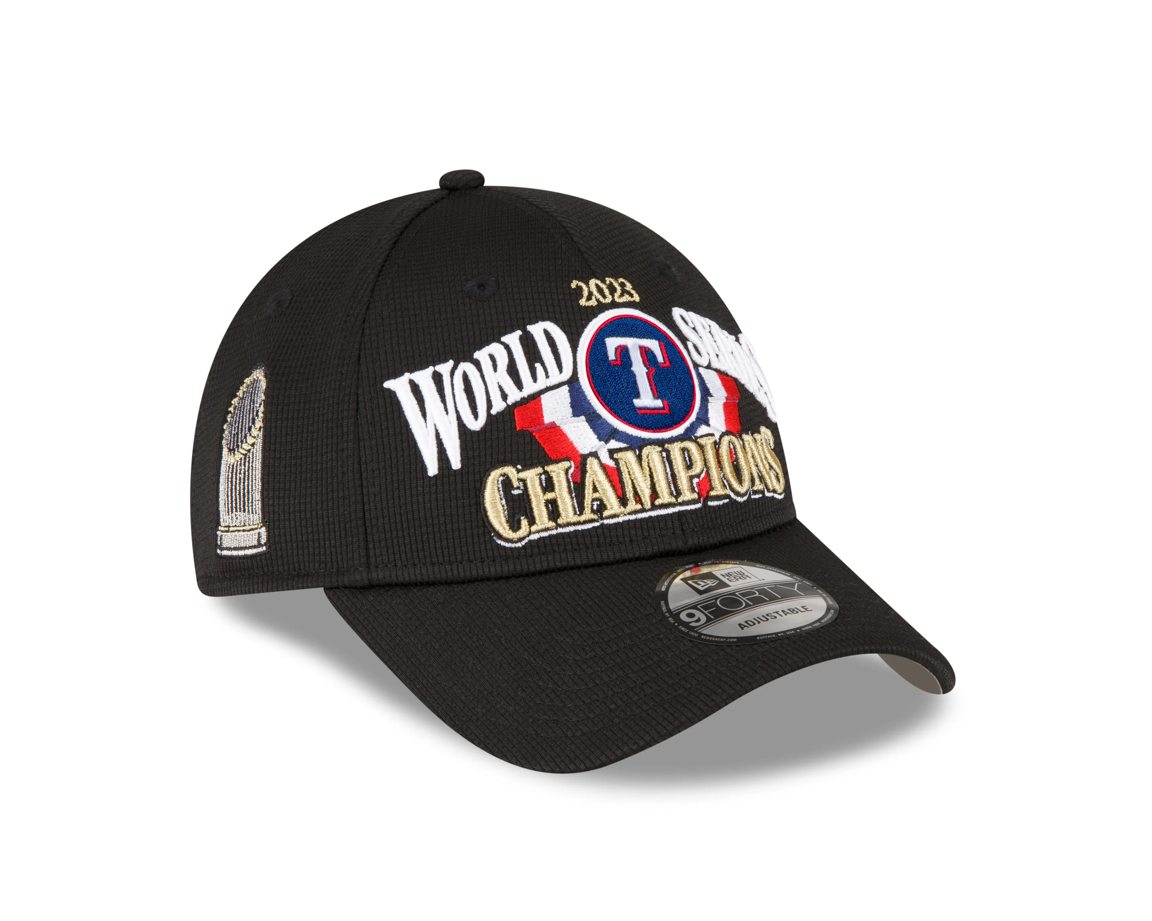 Texas Rangers New Era 2023 World Series Champions Locker Room 9Forty Adjustable Hat - Image 3