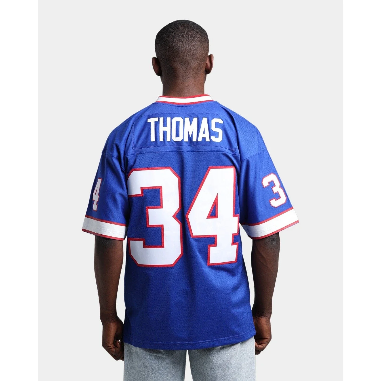 Thurman Thomas #34 Buffalo Bills Mitchell & Ness Authentic Legacy Jersey - Royal Blue - Image 2