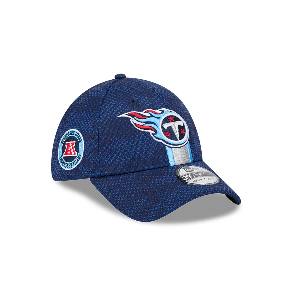 Tennessee Titans NFL 2024 Sideline New Era 39 Thirty Flex Hat - Navy - Image 6