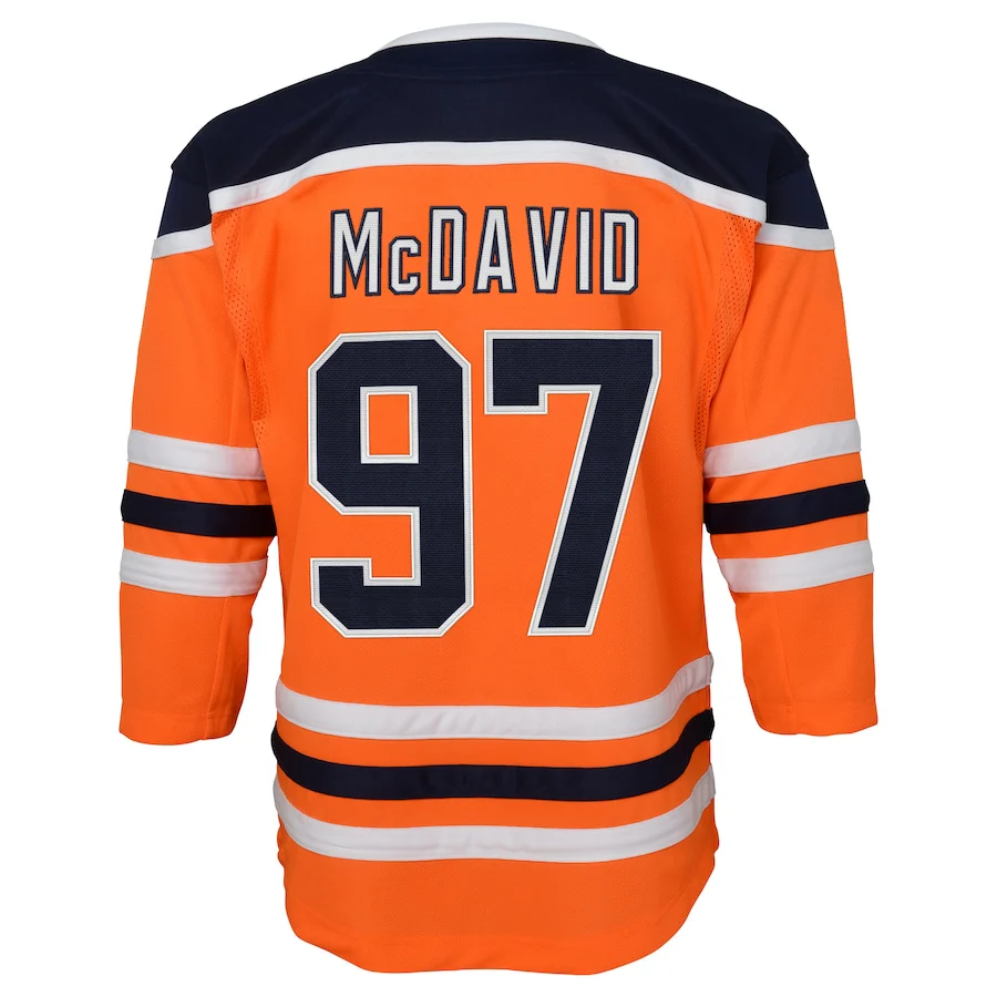 Toddler Edmonton Oilers Conner McDavid Home Replica Jersey - Image 3