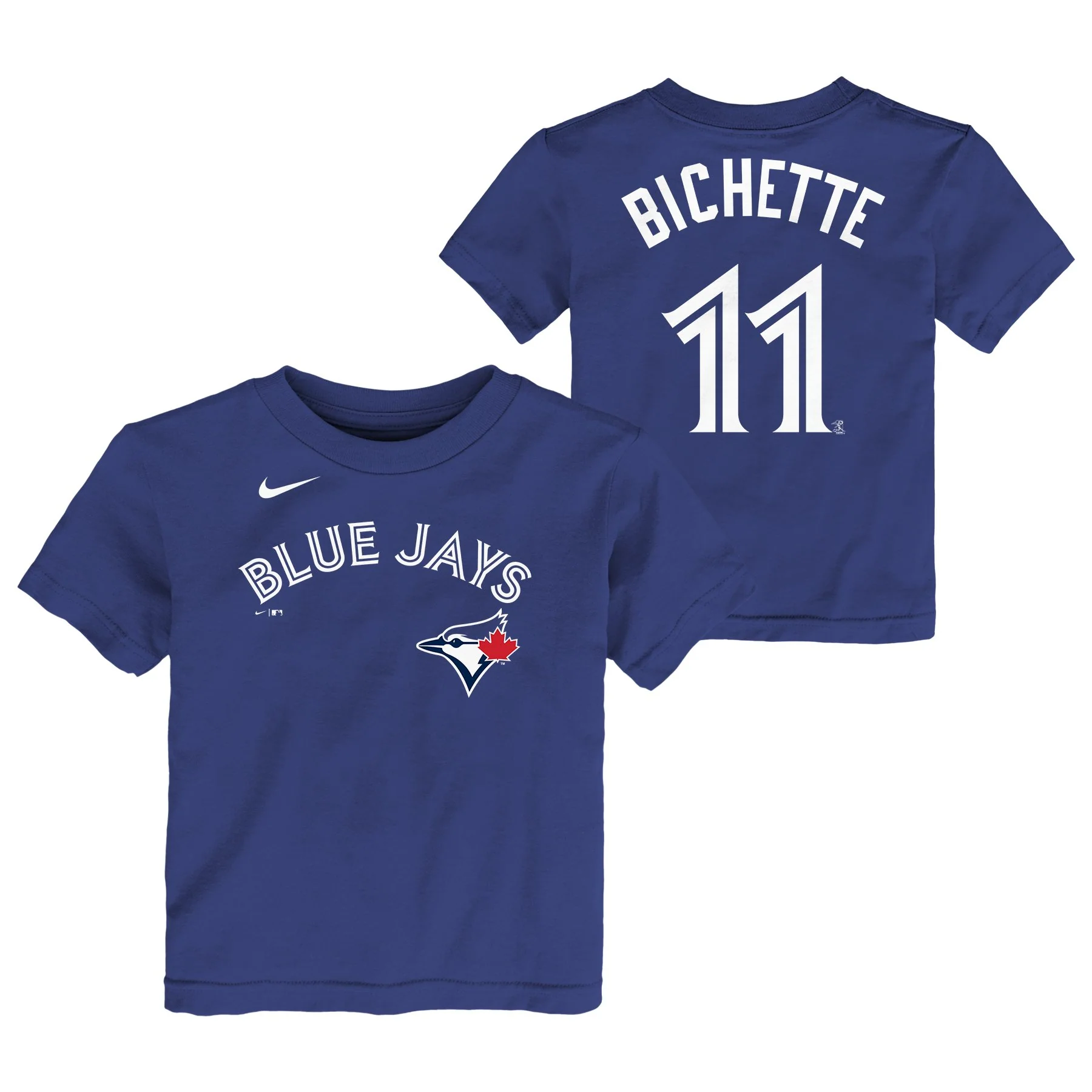 Toddler Toronto Blue Jays Bichette Jr. #11 Nike Royal Blue Name & Number T-Shirt - Image 3