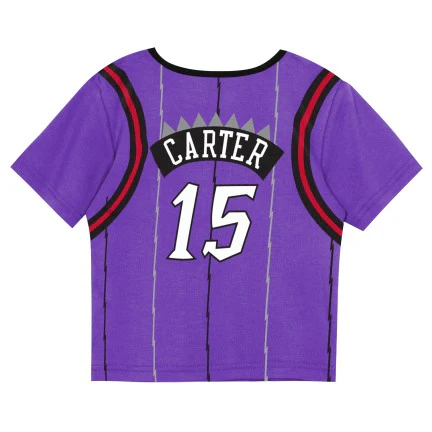 Toddler Toronto Raptors Vince Carter #15 Mitchell & Ness 2 Pack Pyjama set (Shorts & Shirt) - Image 3