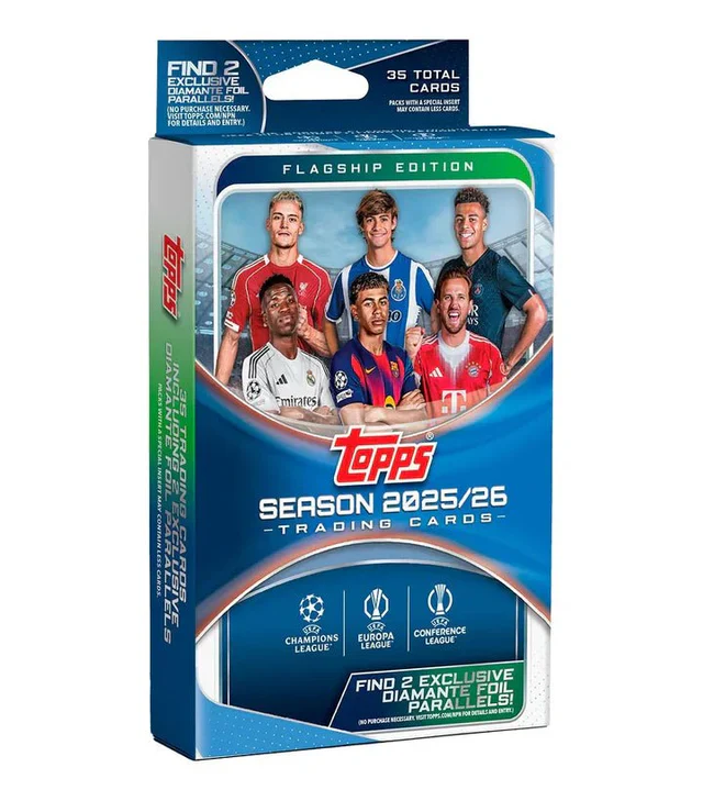 Topps 2025/26 UEFA Club Competitions Flagship Edition Hanger Box