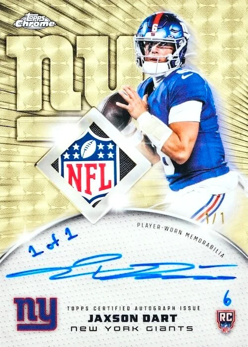 Topps Chrome 2025 NFL Football Trading Cards Pack (4 Cards) - Image 4