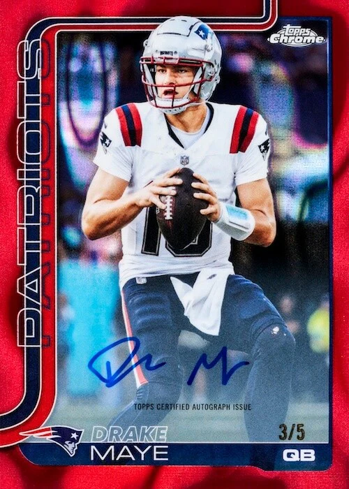 Topps Chrome 2025 NFL Football Trading Cards Pack (4 Cards) - Image 5
