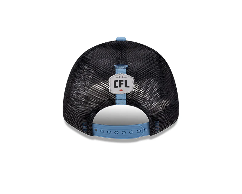TORONTO ARGONAUTS CFL 2025 New Era 9FORTY Adjustable MeshBack Hat - Sky Blue - Image 3