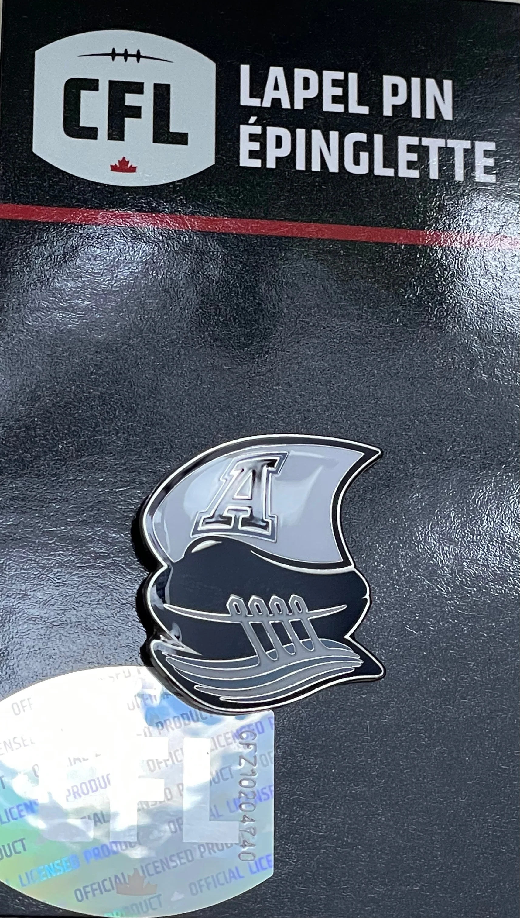 Toronto Argonauts CFL Logo Lapel Pin - Image 2