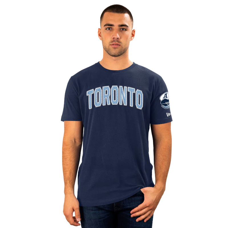 Toronto Argonauts CFL New Era Applique City Navy T-Shirt - Image 4