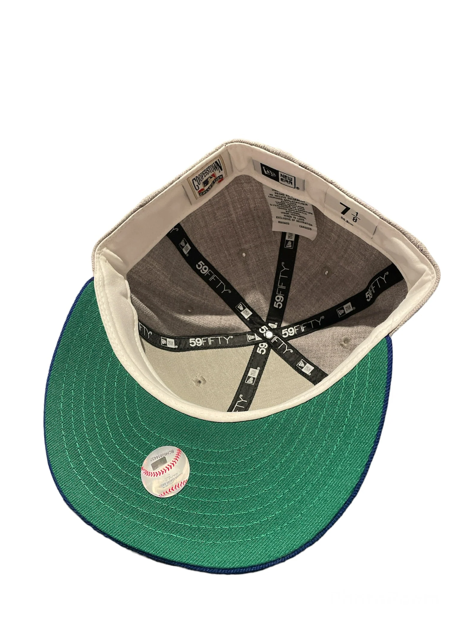 Toronto Blue Jays 1993 World Series Authentic Cooperstown Collection 59FIFTY Fitted Hat - Gray/Royal - Image 4