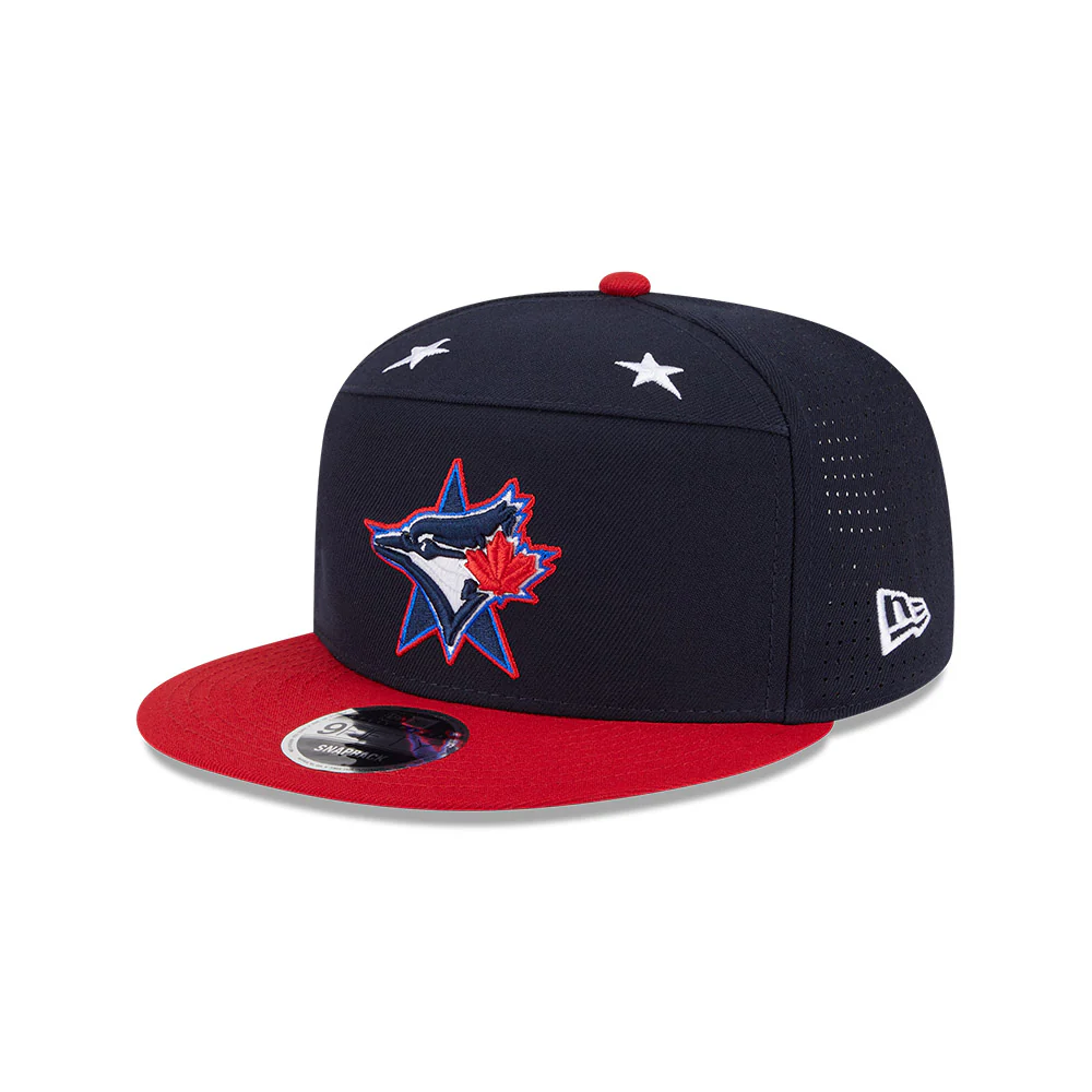 Toronto Blue Jays 2025 All-Star Games 9FIFTY 2-Tone Split Panel New Era Snapback Hat - Black/Red - Image 2