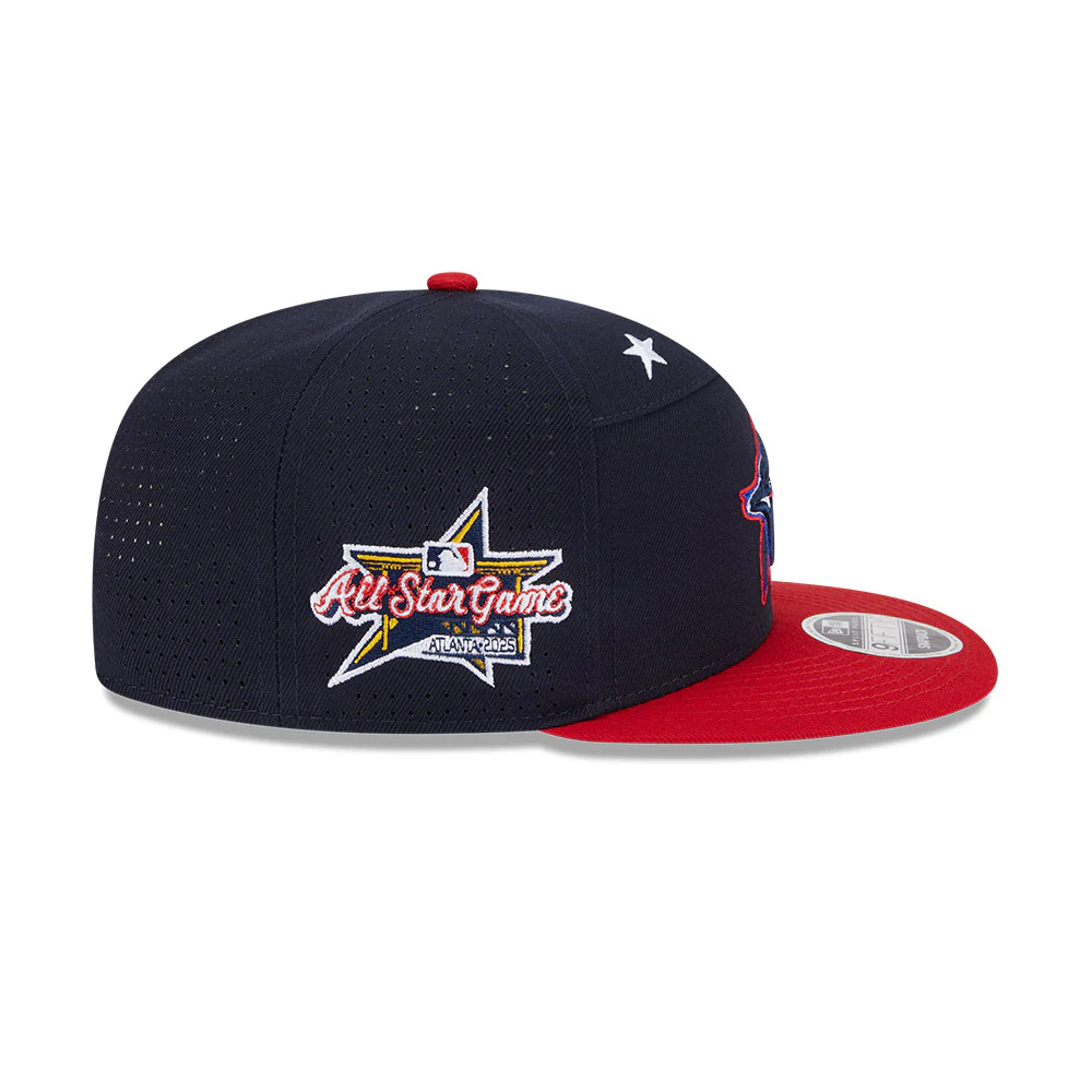 Toronto Blue Jays 2025 All-Star Games 9FIFTY 2-Tone Split Panel New Era Snapback Hat - Black/Red - Image 6