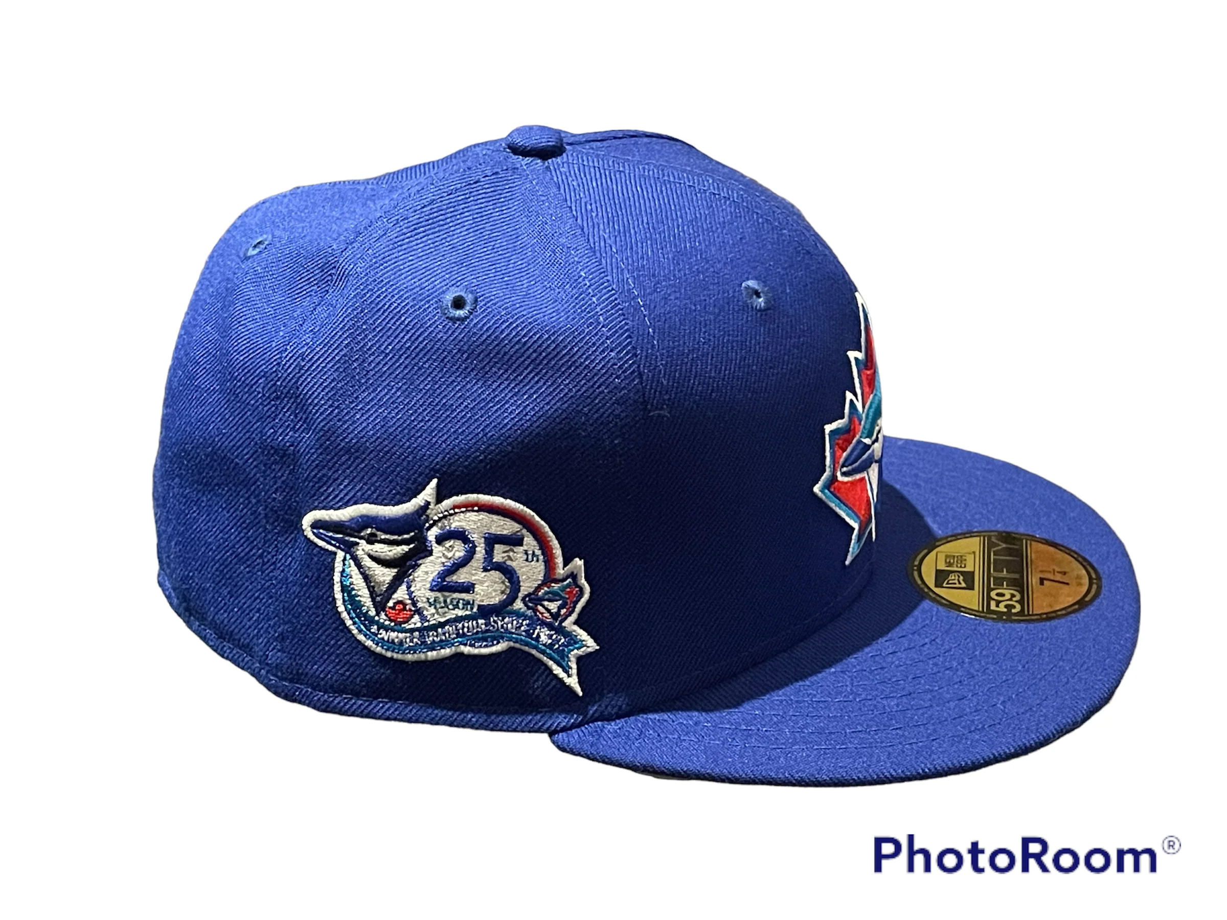 Toronto Blue Jays 25th Season Authentic Cooperstown Collection 59FIFTY Fitted Hat- Blue - Image 2