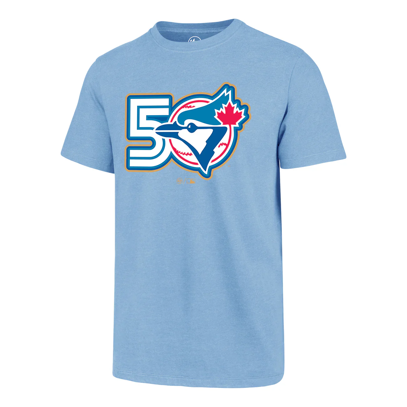 Toronto Blue Jays 47' Brand 50th Season Fan T-Shirt - Light Blue
