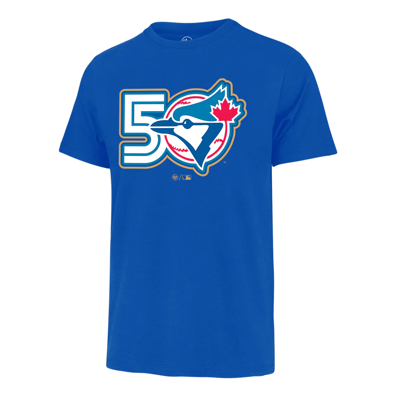 Toronto Blue Jays 47' Brand 50th Season Fan T-Shirt - Royal Blue