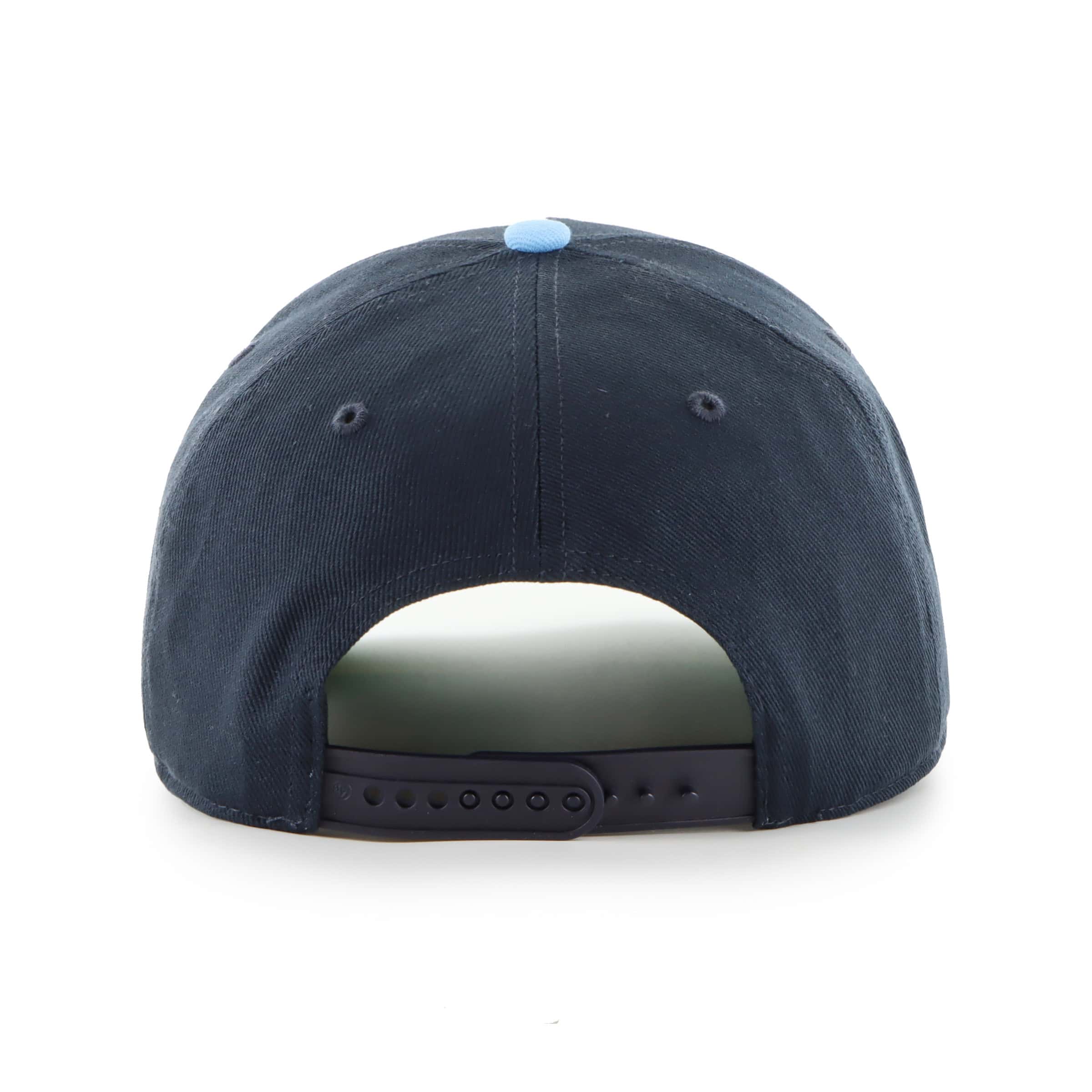 Toronto Blue Jays 47' Brand Golden Age Two-Tone Hitch A-Frame Snap-Back Hat - Navy/Powder Blue - Image 2
