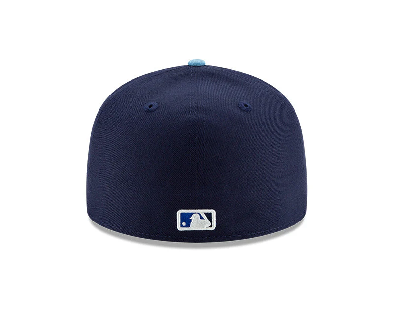 Toronto Blue Jays Alt 4 Official On-Field Postseason 2023 Playoffs New Era 59FIFTY Fitted Hat- Navy/Light Blue or - Image 3