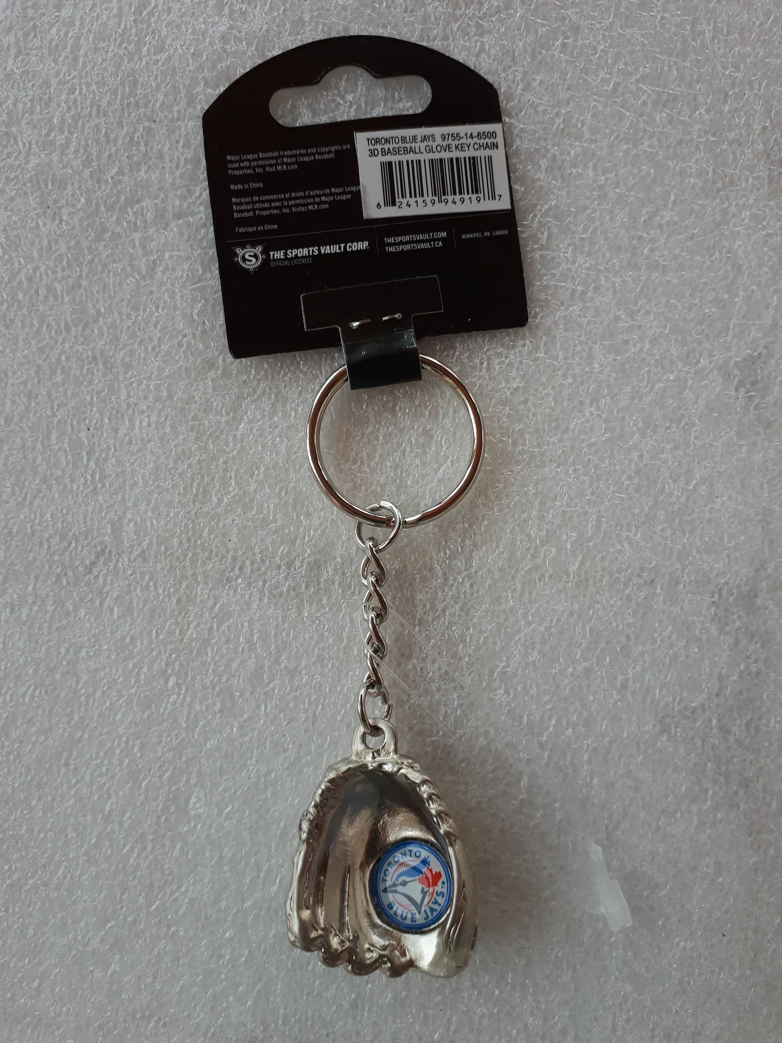 Toronto blue jays baseball glove key chain - Image 2