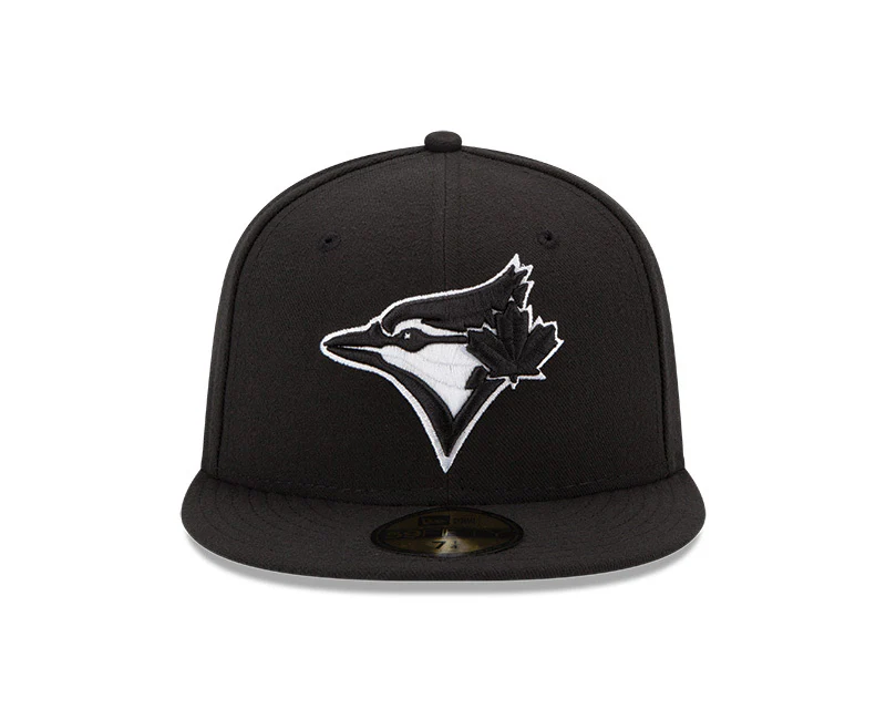 Toronto Blue Jays Black/White 59Fifty Fitted Hat - Image 2