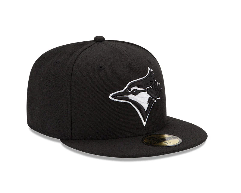 Toronto Blue Jays Black/White 59Fifty Fitted Hat - Image 3