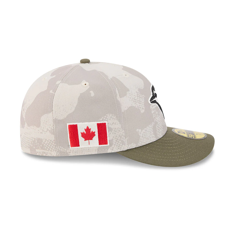 Toronto Blue Jays Camo Armed Forces 2025 On-Field New Era 59FIFTY Fitted Hat - Image 3