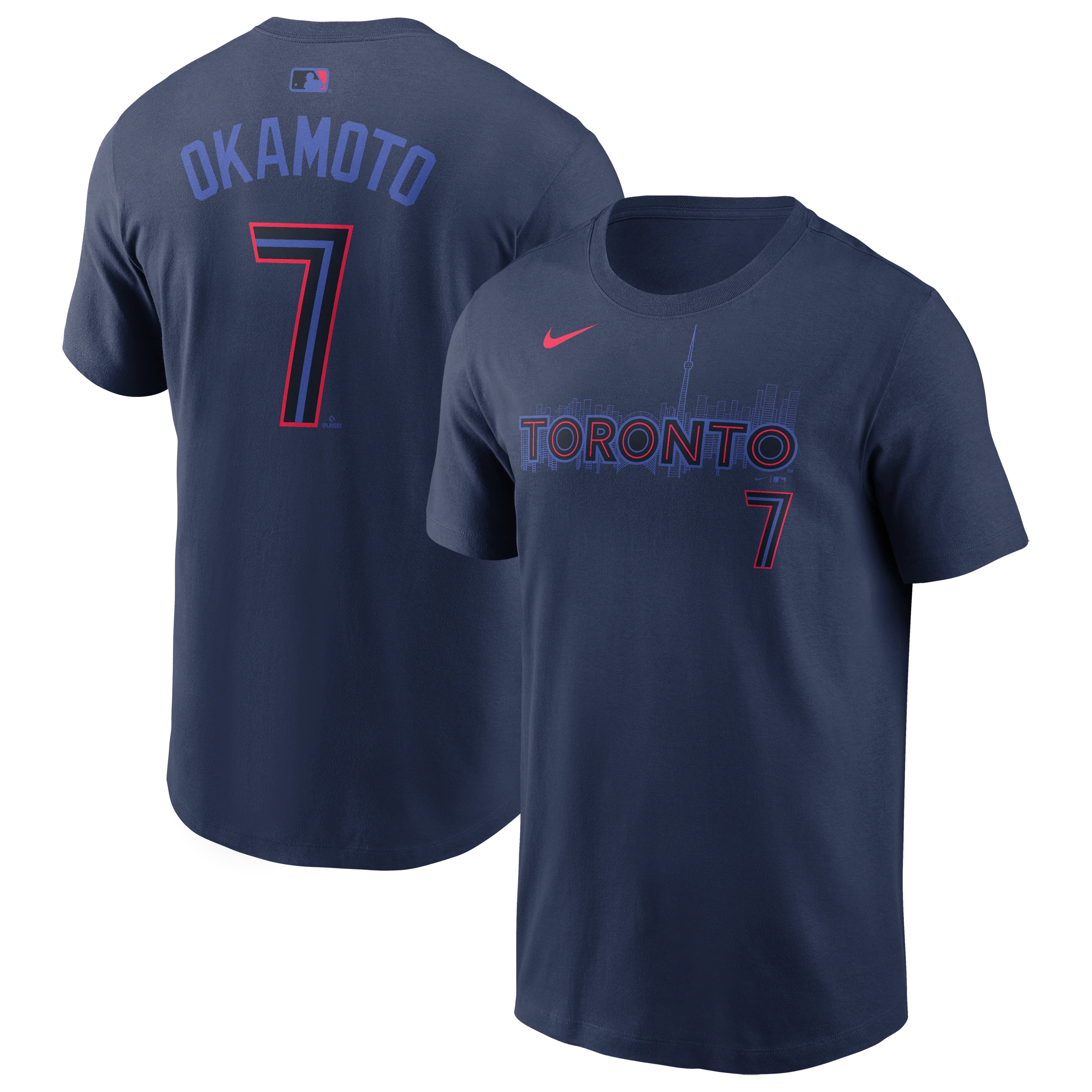 Toronto Blue Jays Kazuma Okamoto #7 Nike City Connect Name & Number T-Shirt